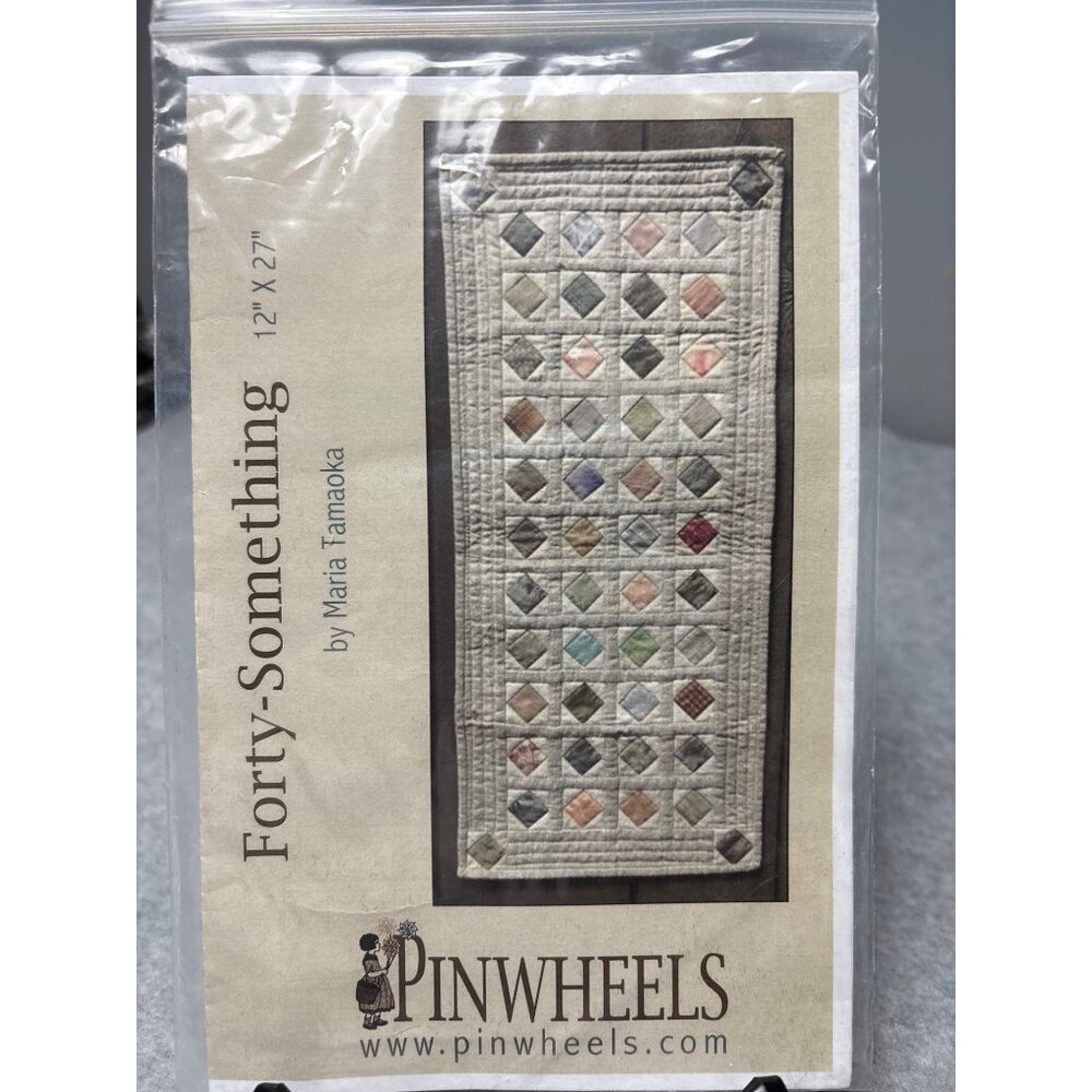 Pinwheels Forty-Something Quilting Pattern by Maria Tanaoka 12" X 27" Table Runn